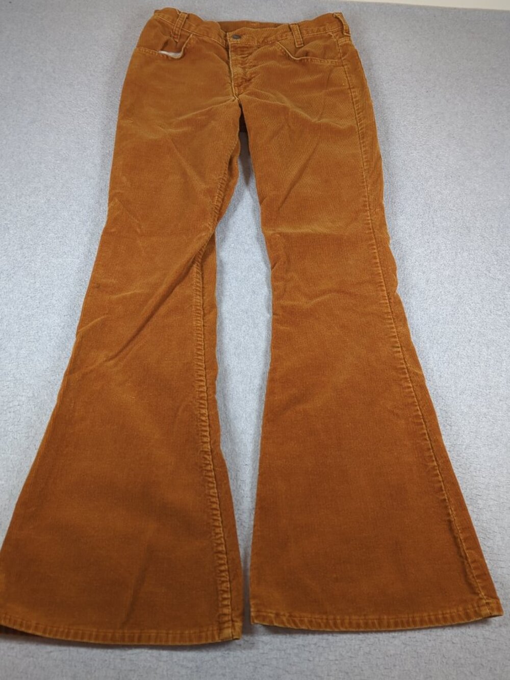 Levis 646 Corduroy Pants Mens 30x34 (Fit 29x32) Bell-bottom Talon 42 Zipper 70's